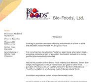 Tablet Screenshot of biofoodsltd.com